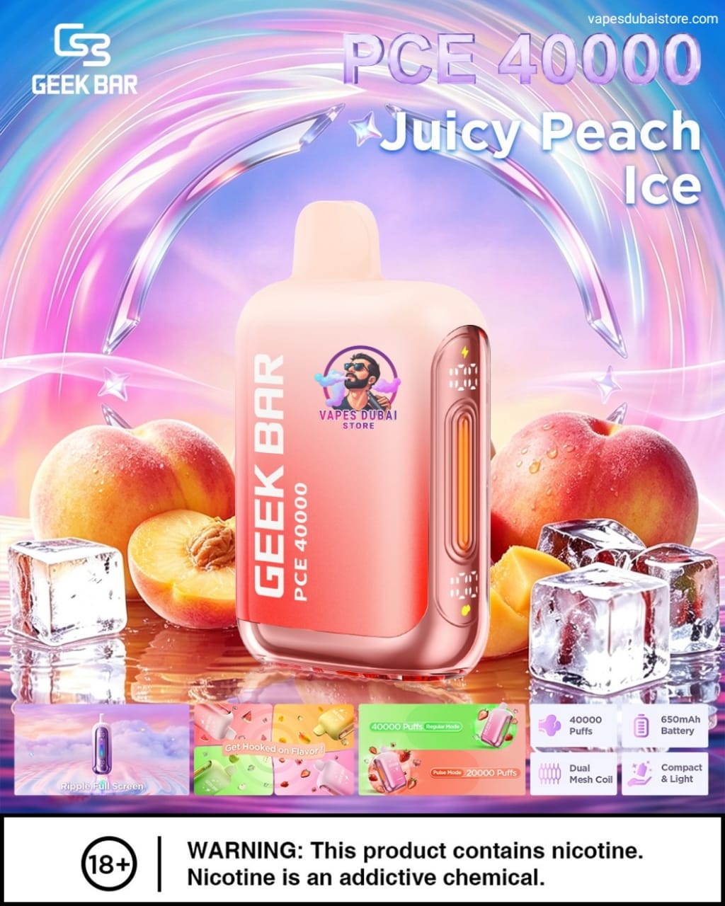 GEEK BAR PCE 40000 Puffs 50MG in Dubai