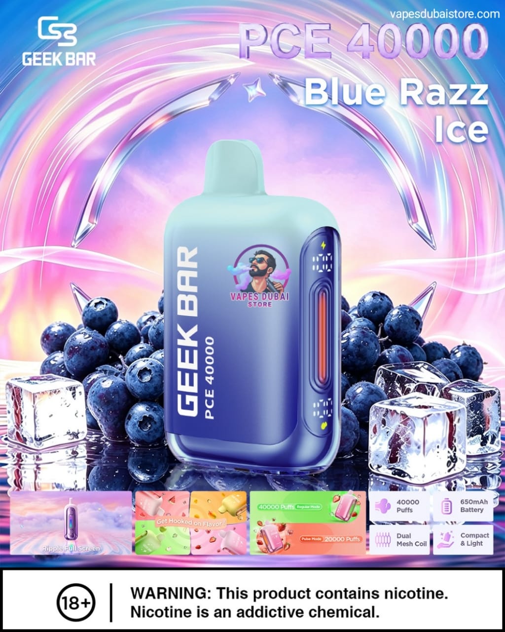 GEEK BAR PCE 40000 Puffs 50MG in Dubai