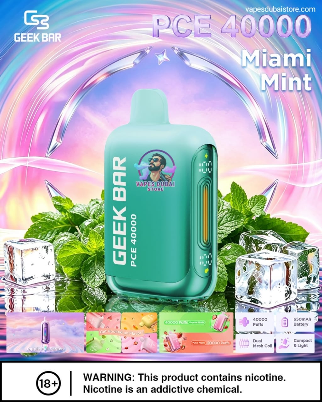 GEEK BAR PCE 40000 Puffs 50MG in Dubai