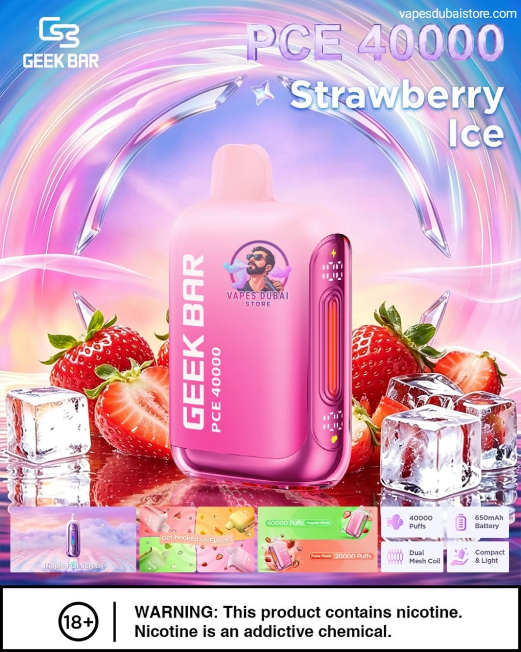 GEEK BAR PCE 40000 Puffs 50MG in Dubai