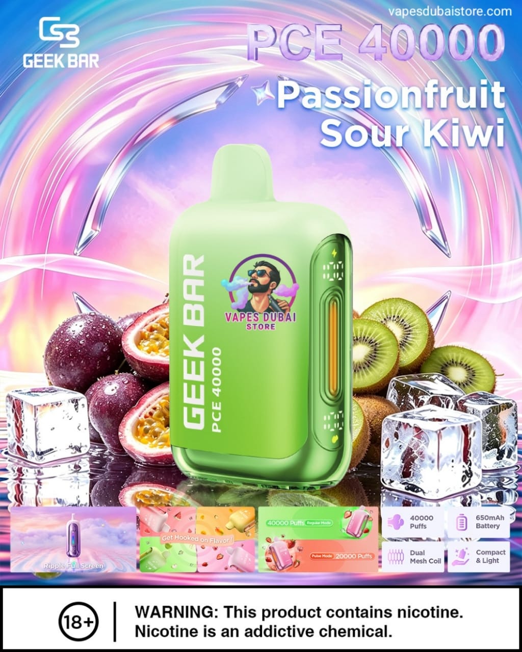 GEEK BAR PCE 40000 Puffs 50MG in Dubai